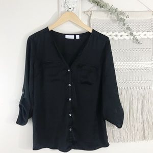 The Limited Black Button Down Dress Shirt